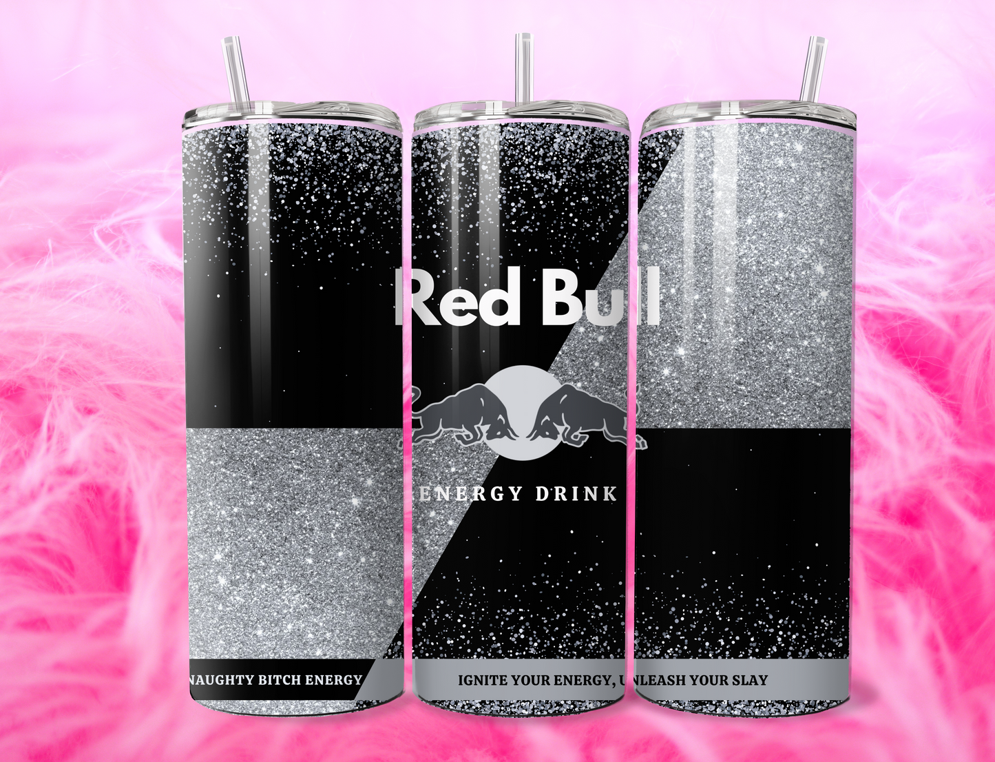 READY TO PRESS 20oz TUMBLER WRAP PRINT R BULL DRINK