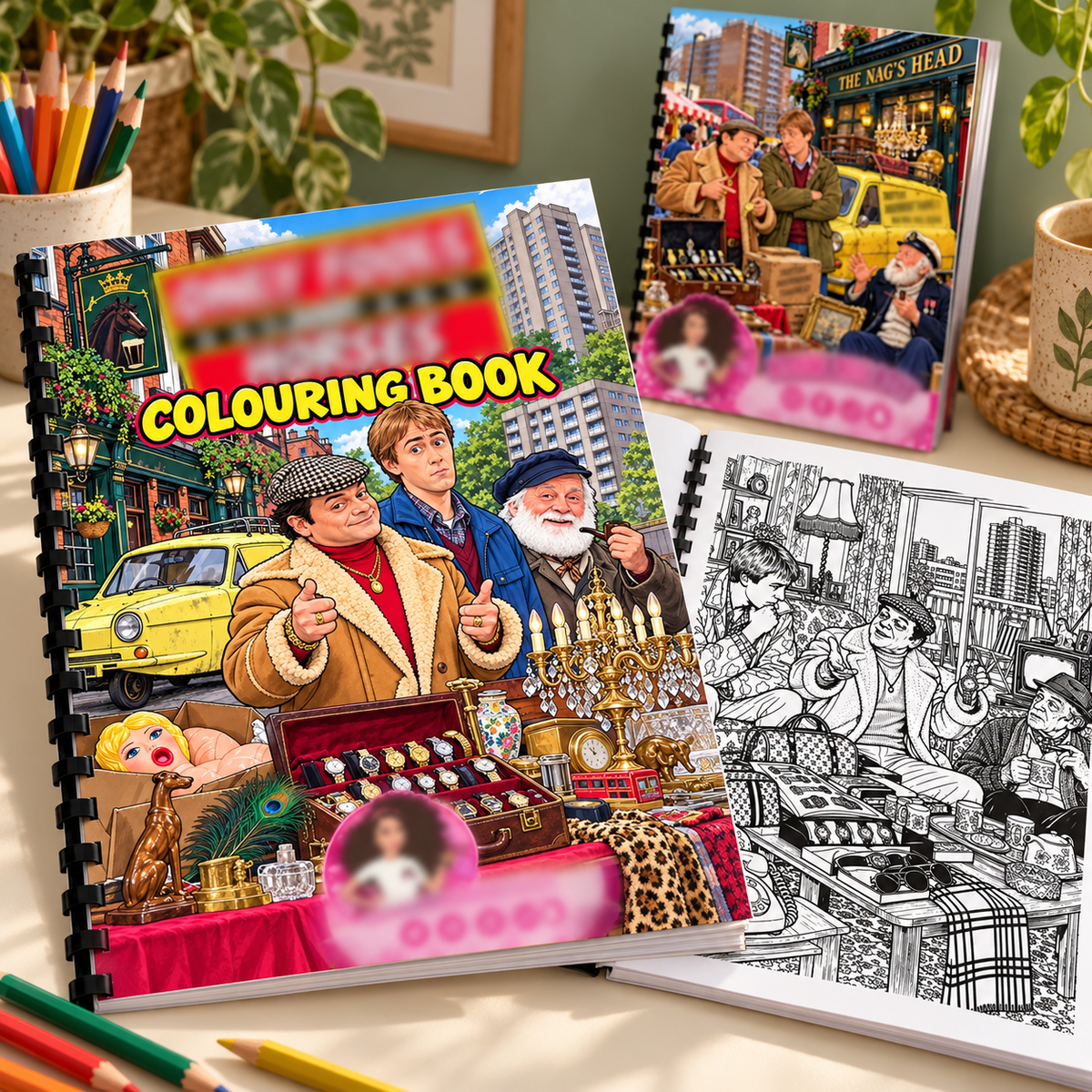 British Comedy A4 Colouring Book
