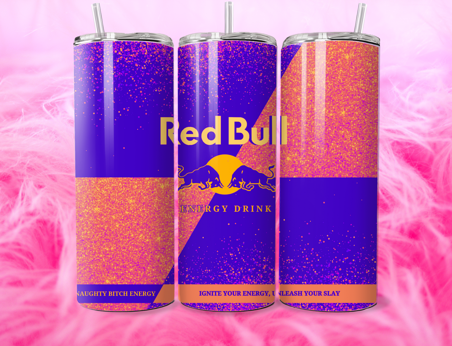 READY TO PRESS 20oz TUMBLER WRAP PRINT R BULL DRINK
