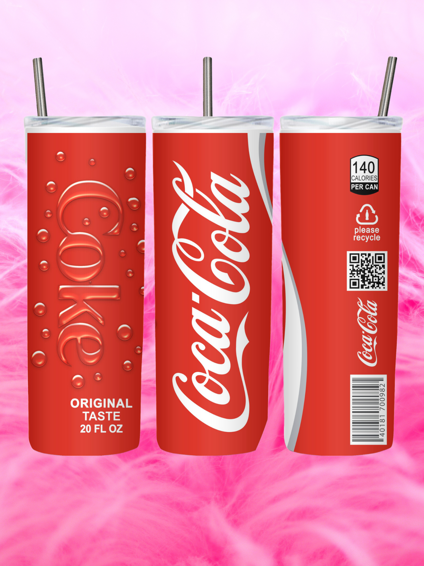 READY TO PRESS 20oz TUMBLER WRAP PRINT FIZZY SODA DRINKS
