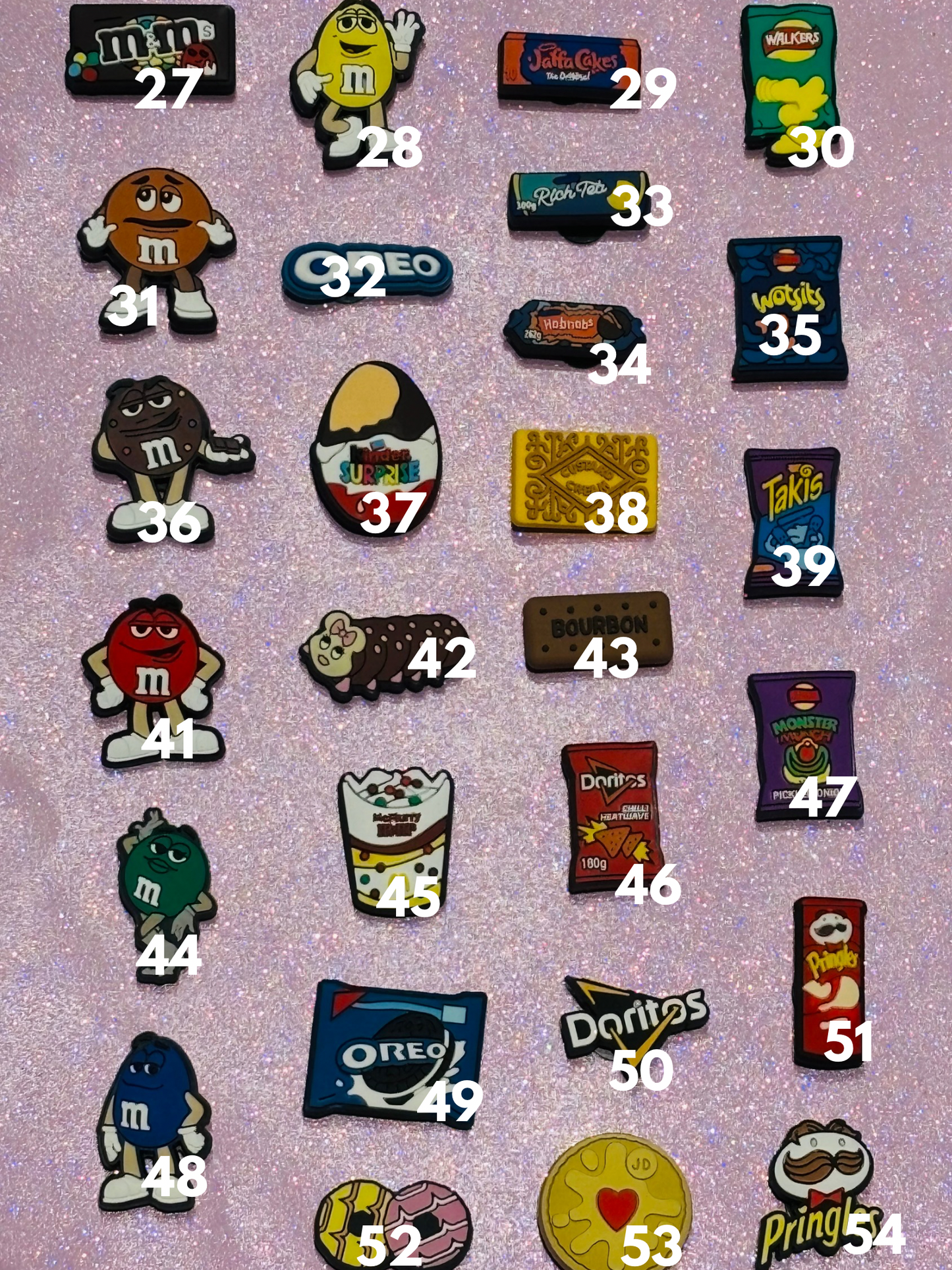 Food PVC Charms
