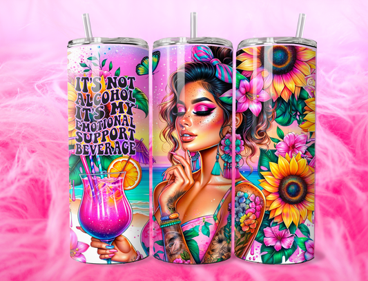ITS NOT ALCOHOL EMOTIONAL SUPPORT BEVERAGE 20oz Tumbler