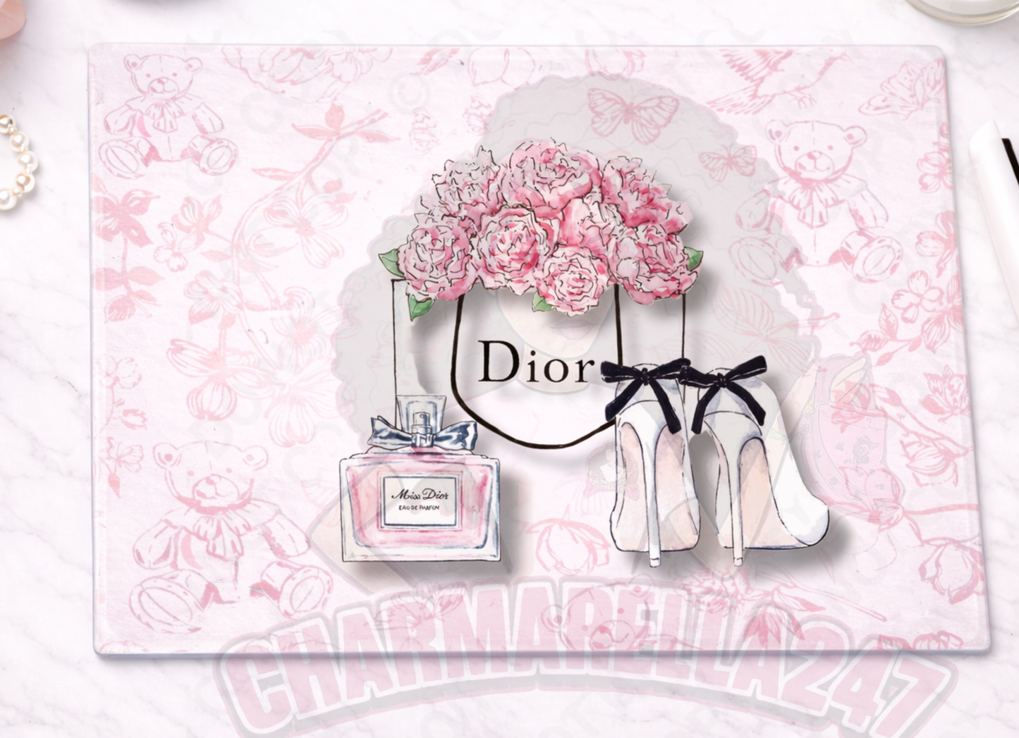 DI-Or Shoes Baby Pink Chopping Board