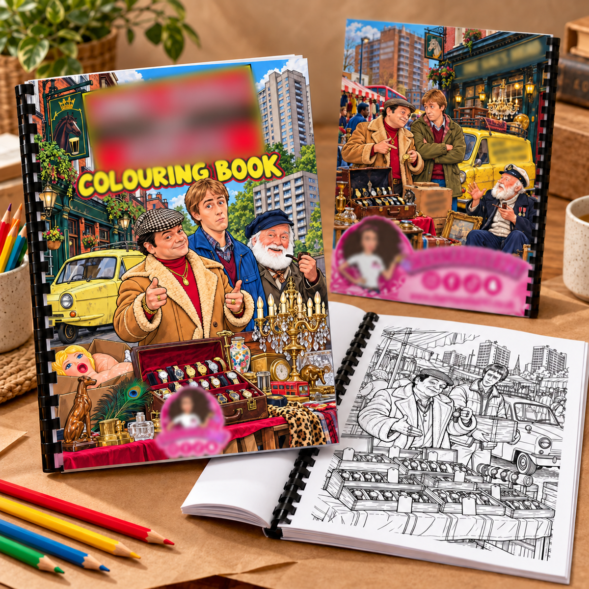 British Comedy A4 Colouring Book