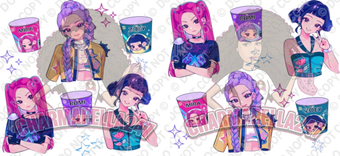 K-Pop Dem Hunters 16oz UVDTF Wrap