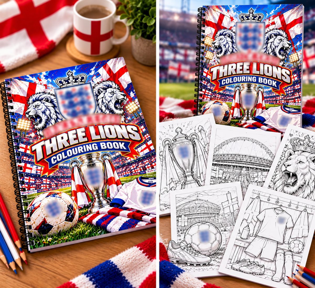 Eng-land A4 Colouring Book