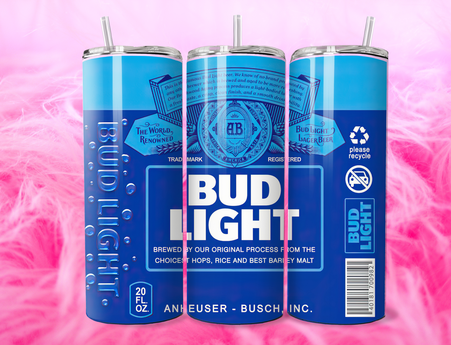 READY TO PRESS 20oz TUMBLER WRAP PRINT BEER DRINKS