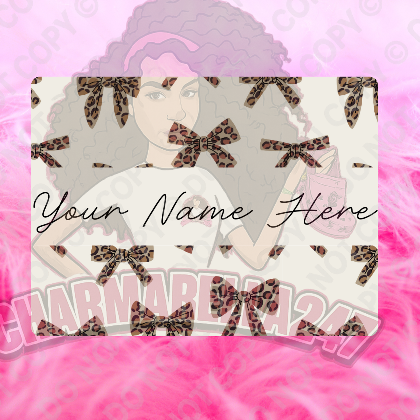 Leopard Bows Chopping Board
