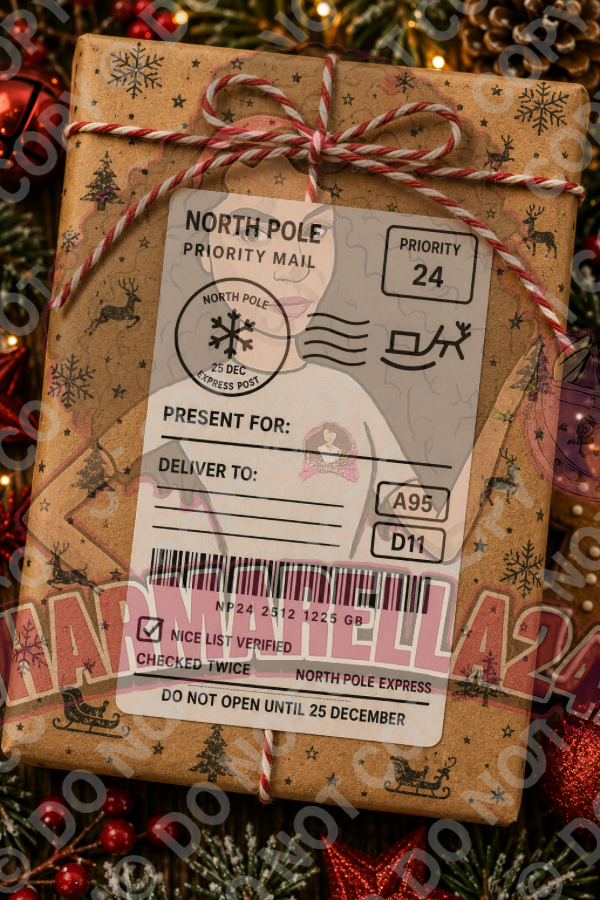 Personalised Christmas Festive 4x6 Parcel Labels – Pack of 10