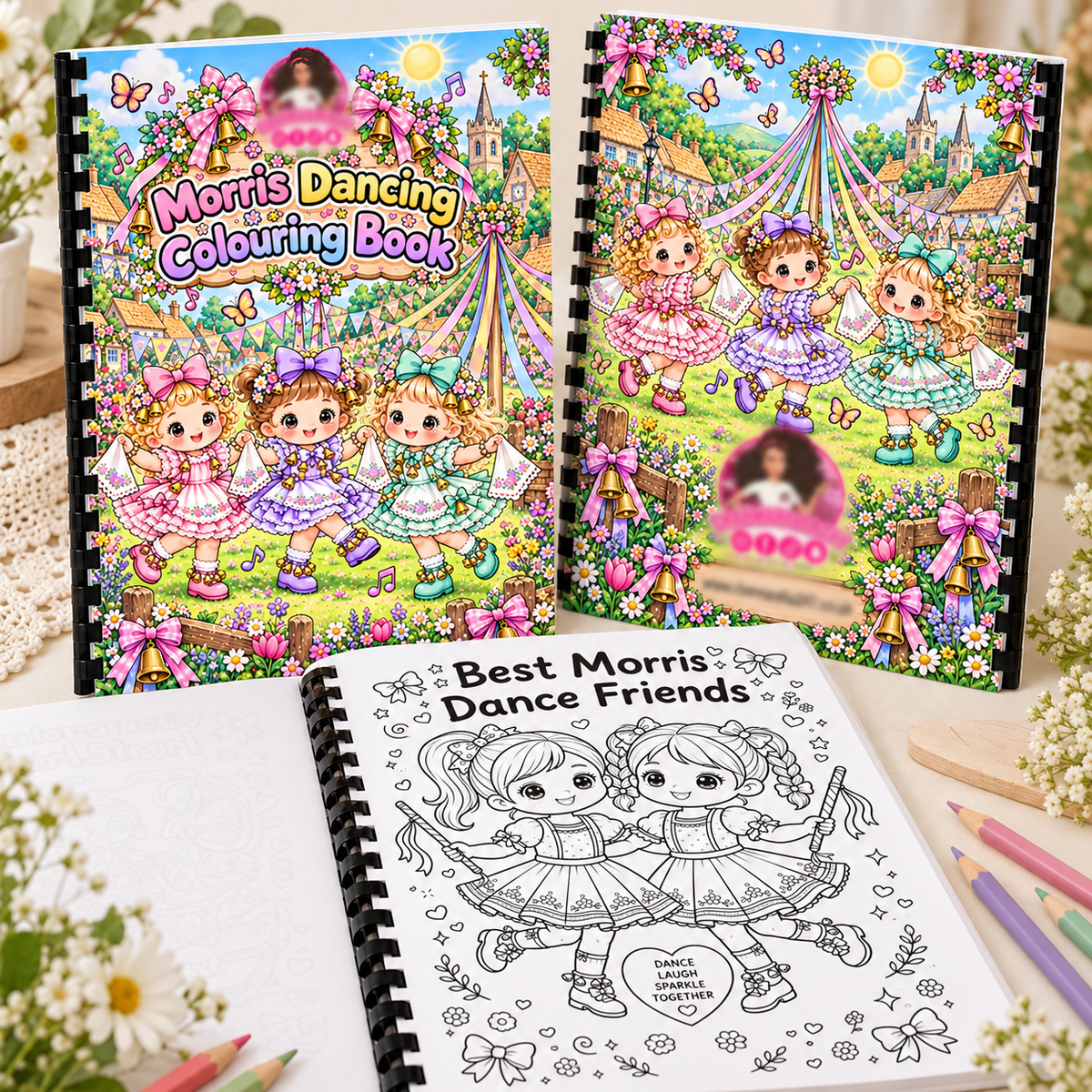 Morris Dancing A4 Colouring Book