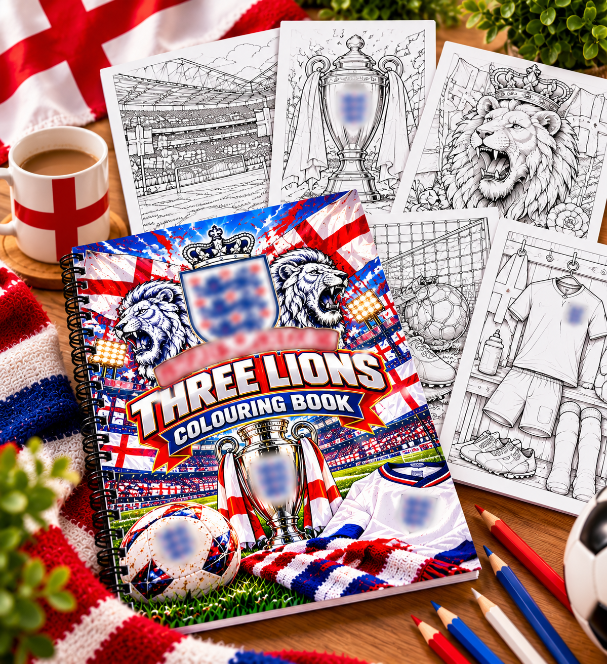 Eng-land A4 Colouring Book