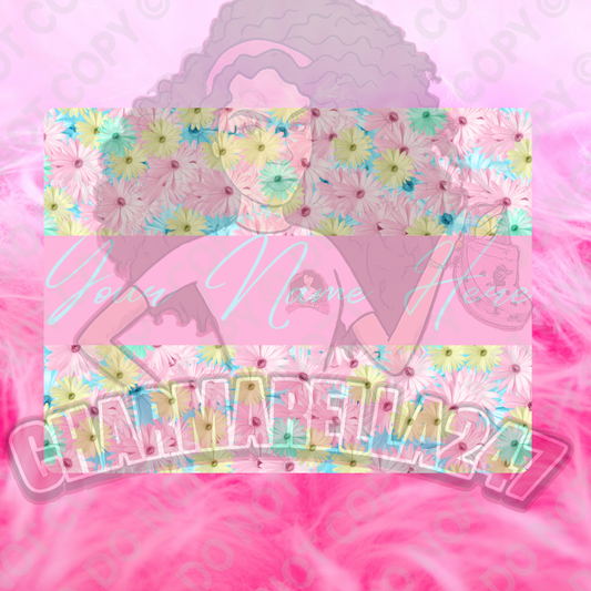 Pastel Flowers Chopping Board