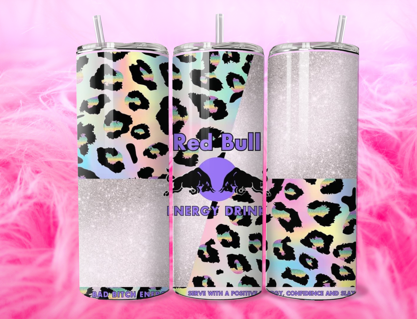 READY TO PRESS 20oz TUMBLER WRAP PRINT R BULL DRINK