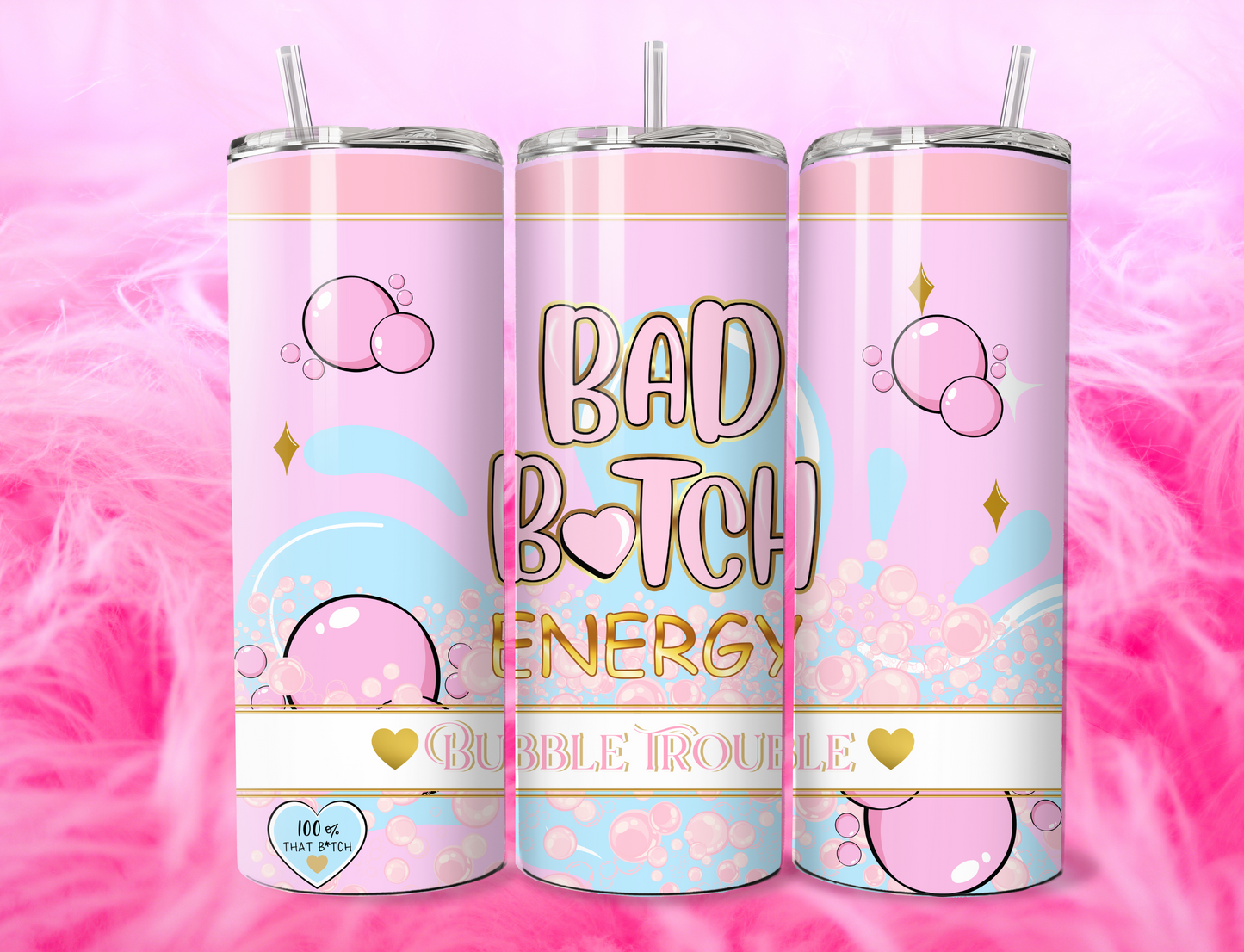 Bad B Energy Bubble Effect 20oz Tumbler