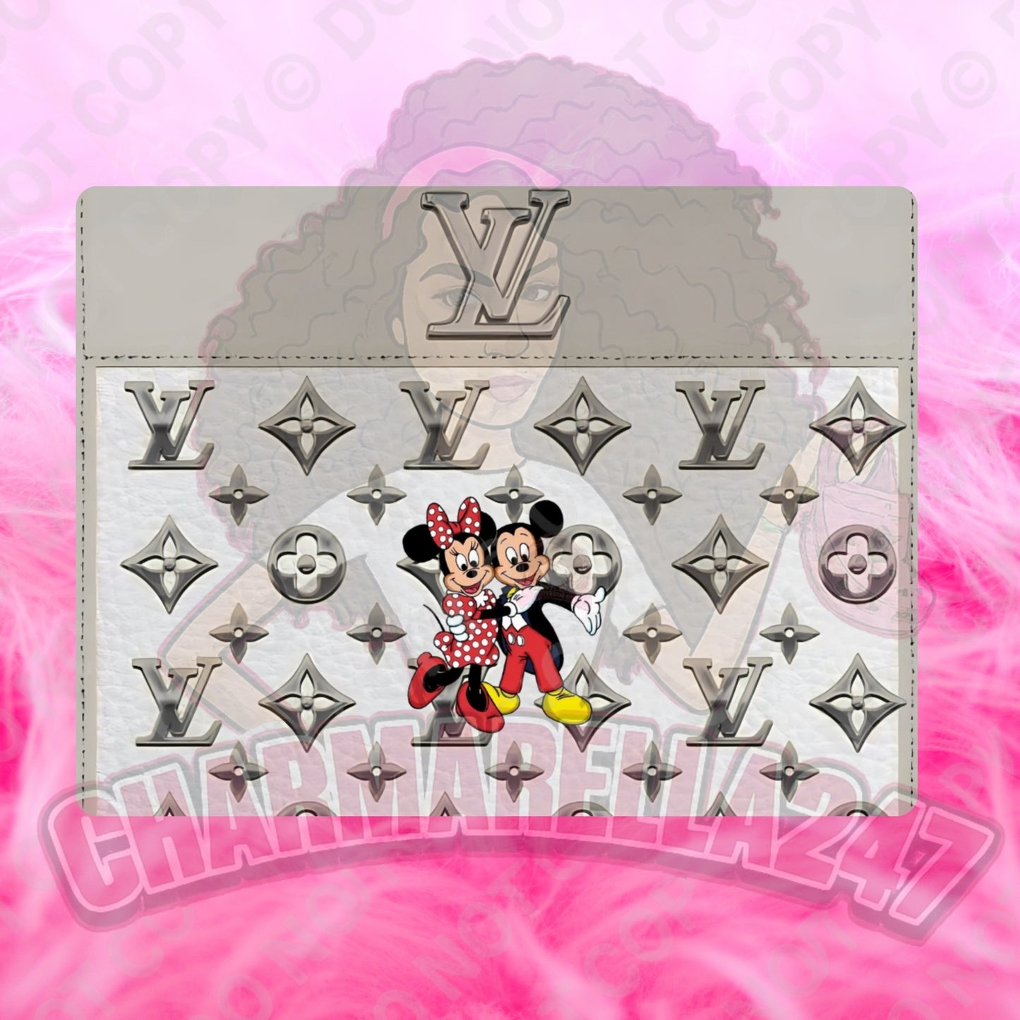 Grey & Silver L-V Min/Micky Chopping Board