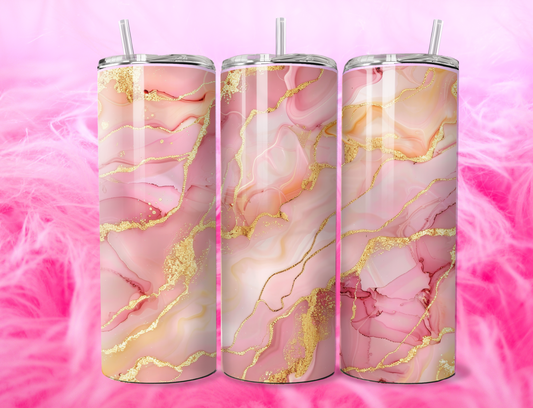 READY TO PRESS 20oz TUMBLER WRAP PRINT MARBLE