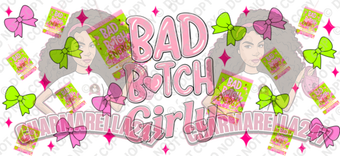 P-Louise Bad B Energy 16oz UVDTF Wrap