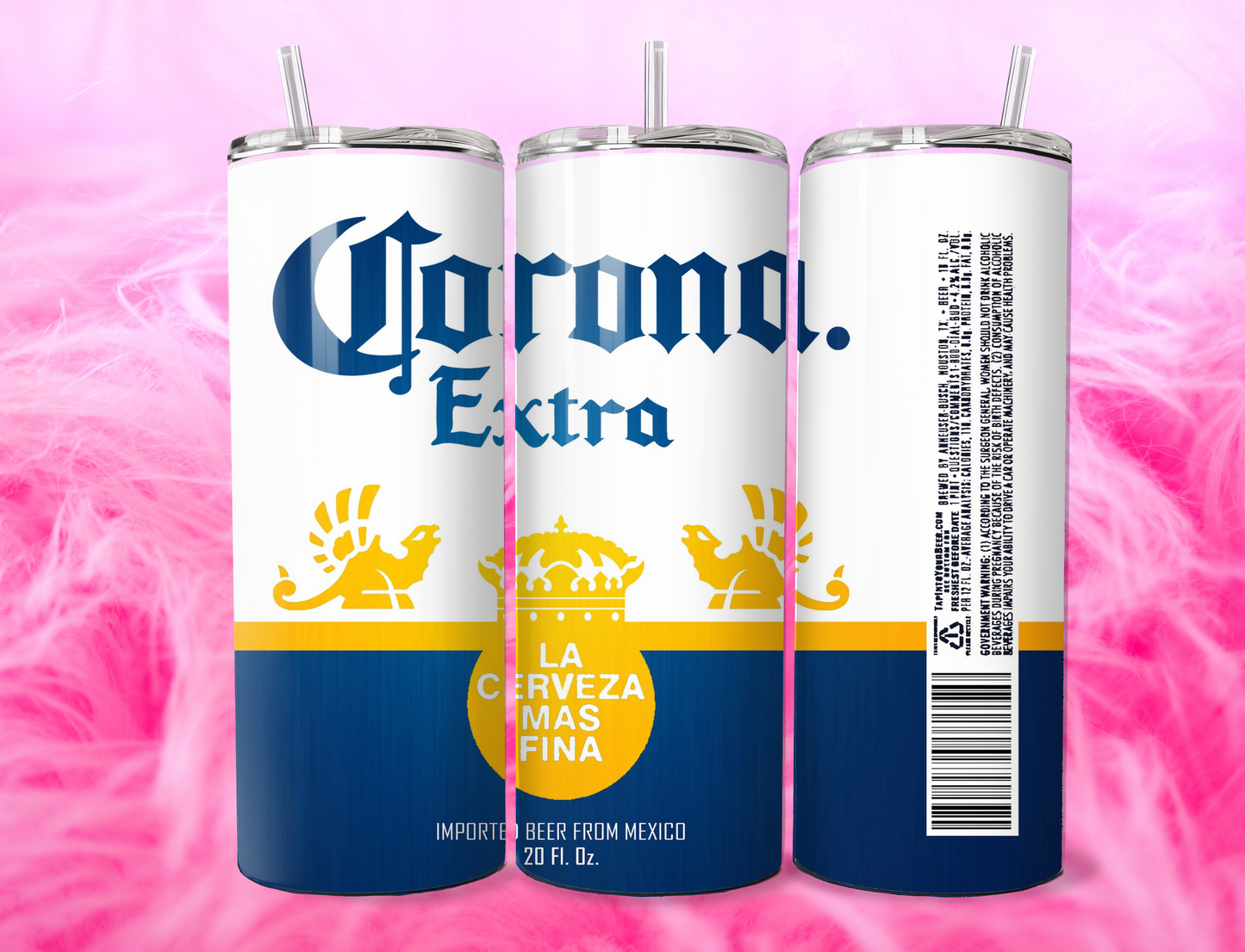READY TO PRESS 20oz TUMBLER WRAP PRINT BEER DRINKS