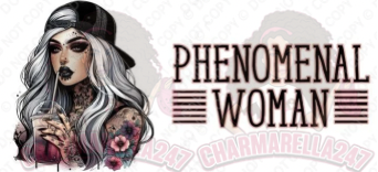 Phenomenal Woman 16oz UVDTF Wrap