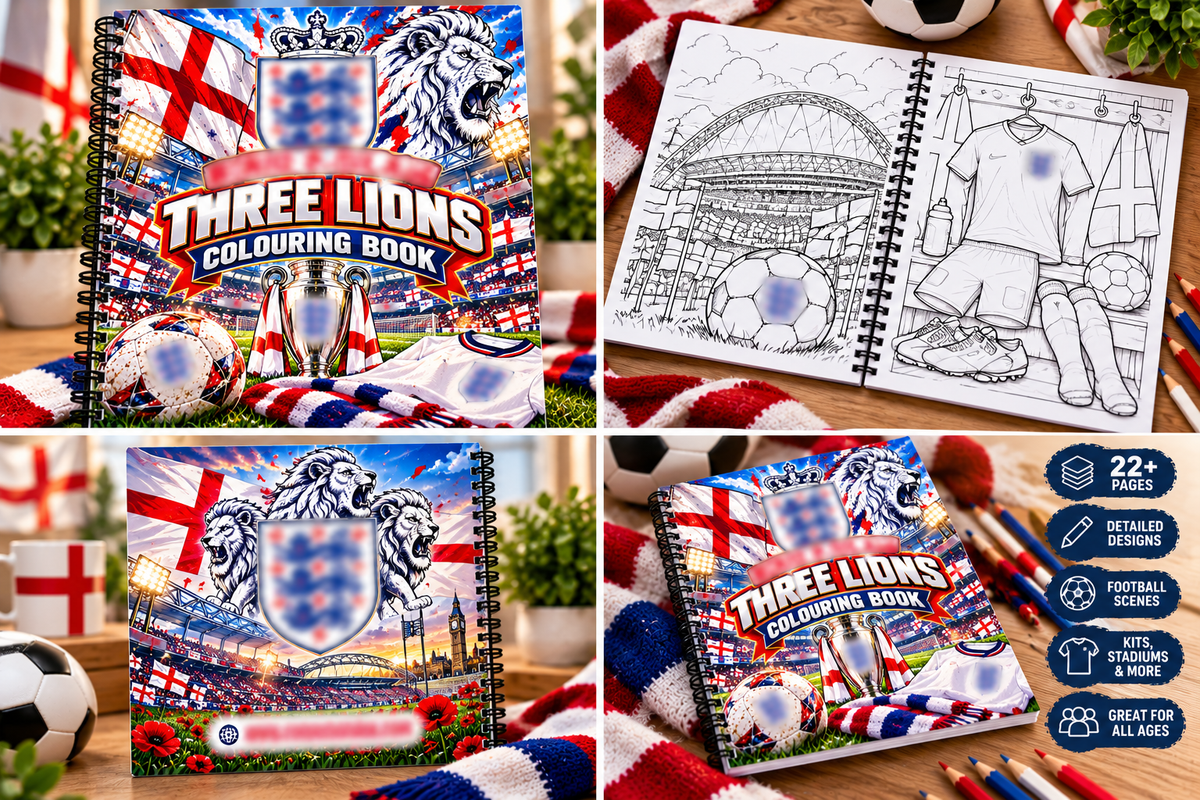 Eng-land A4 Colouring Book