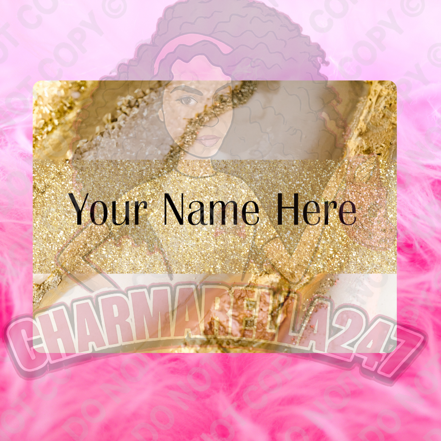 Golden Marble Look Chopping Board
