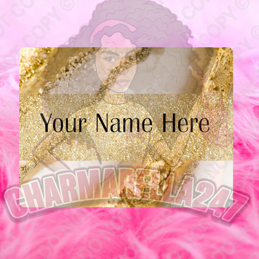 Golden Marble Look Chopping Board