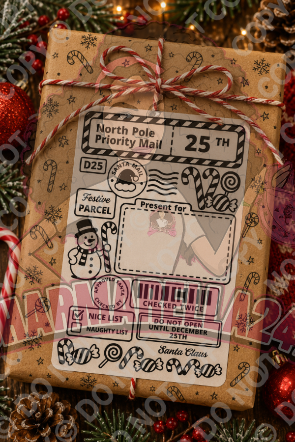 Personalised Christmas Festive 4x6 Parcel Labels – Pack of 10