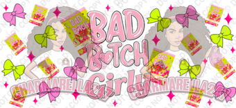 P-Louise Bad B Energy 16oz UVDTF Wrap