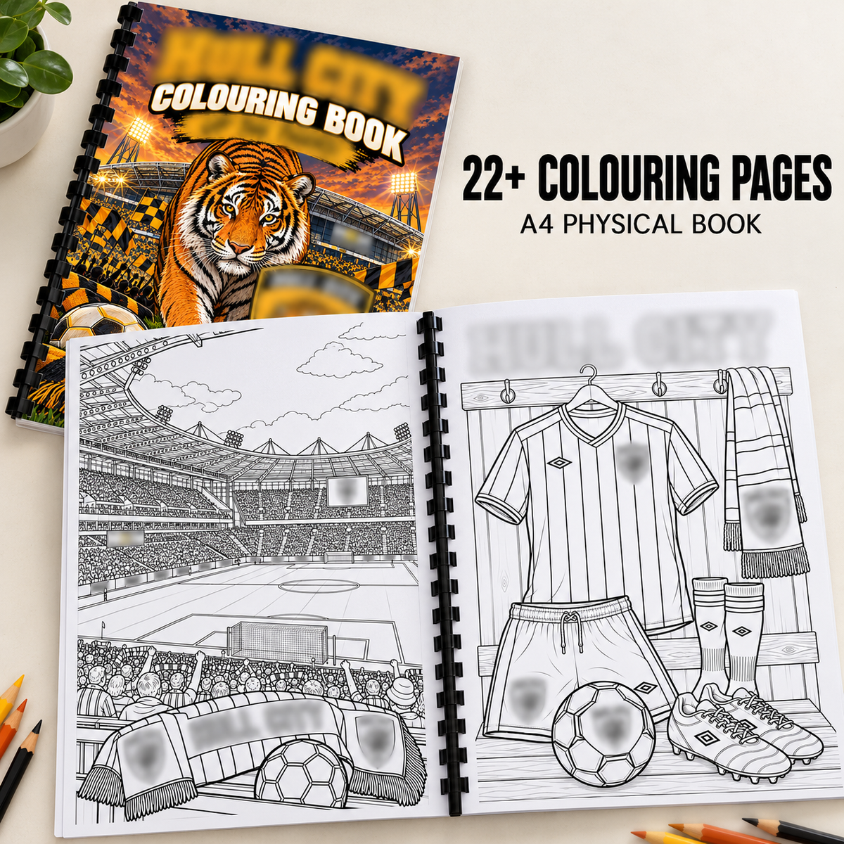 Hull-City A4 Colouring Book