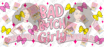 P-Louise Bad B Energy 16oz UVDTF Wrap