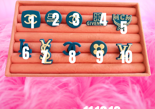 Cobalt Blue PVC Charms