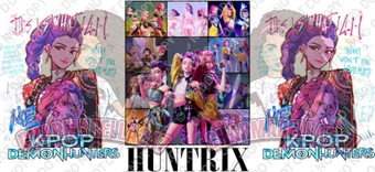 K-Pop Dem Hunters 16oz UVDTF Wrap