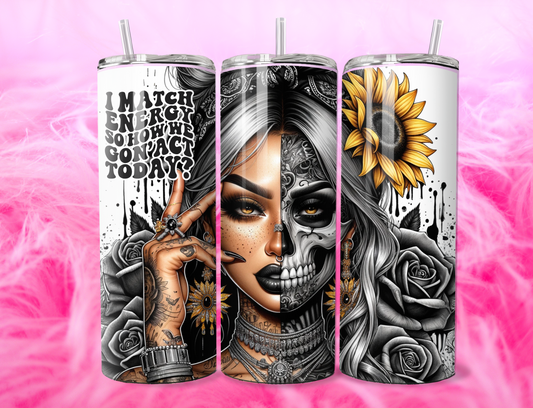 READY TO PRESS 20oz TUMBLER WRAP PRINT I MATCH ENERGY