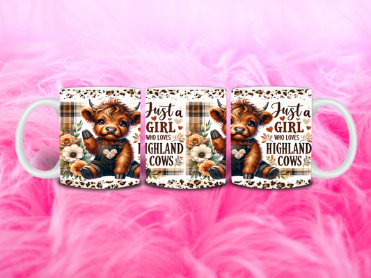 Just a Girl Who Loves Highland Cows 11oz Mug