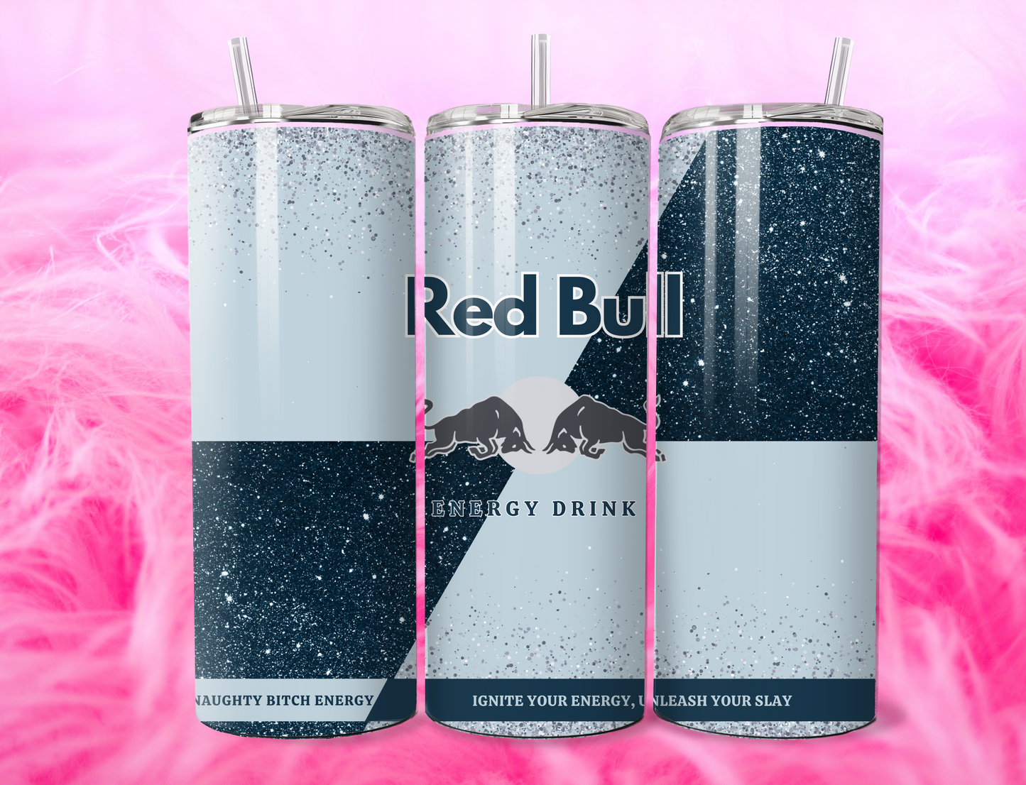 READY TO PRESS 20oz TUMBLER WRAP PRINT R BULL DRINK