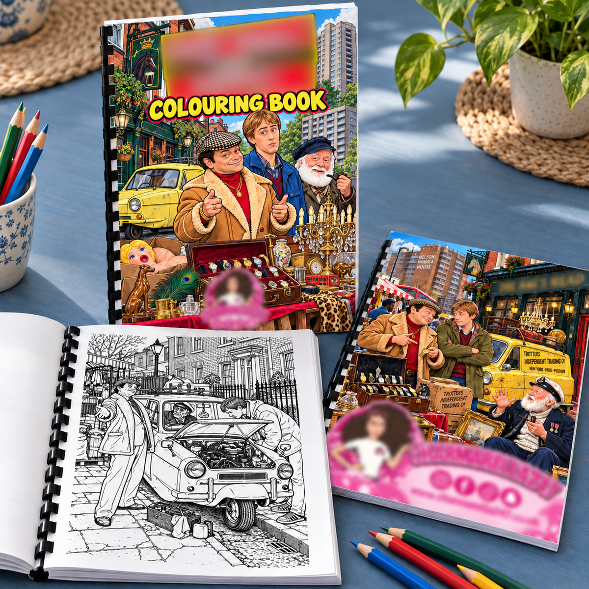 British Comedy A4 Colouring Book
