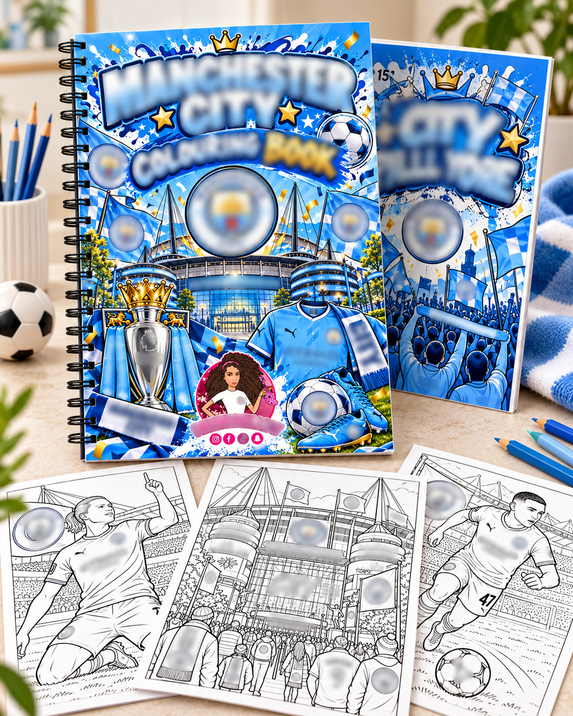 Man-City A4 Colouring Book