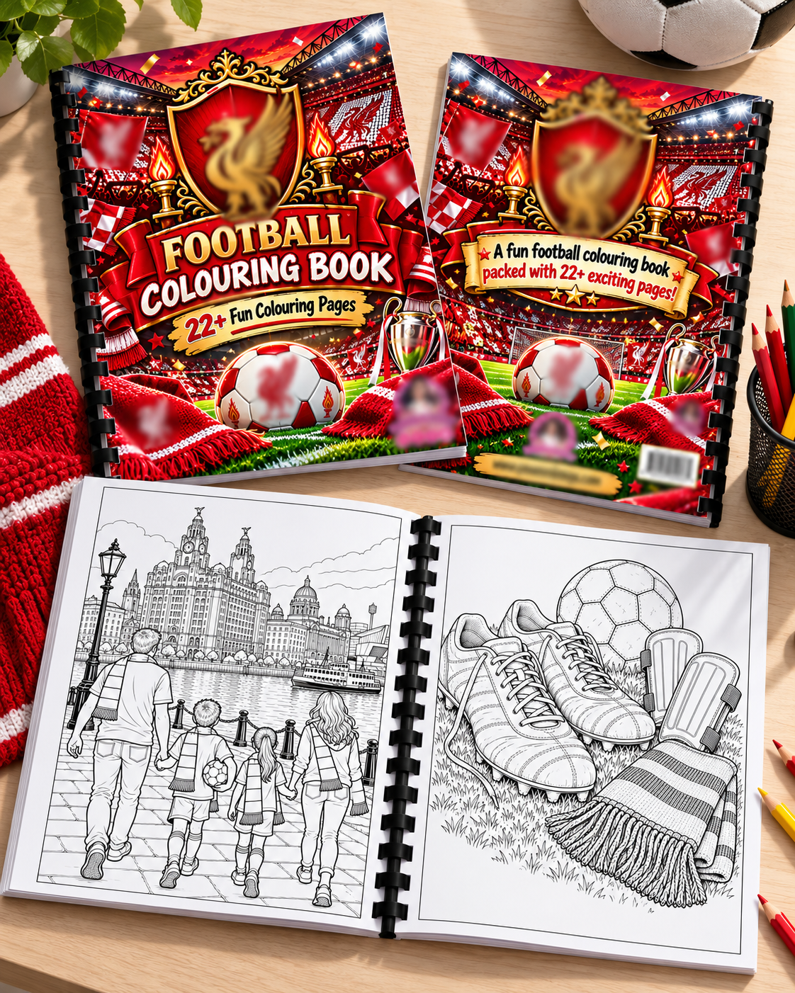 Liver-Pool A4 Colouring Book