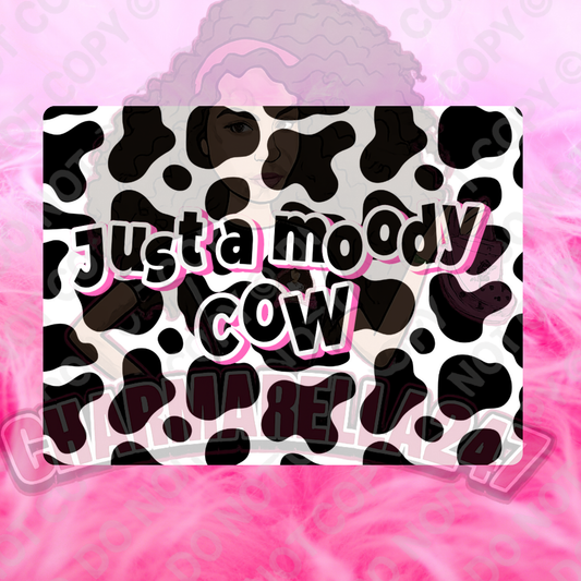 Just A Moody Cow Chopping Board