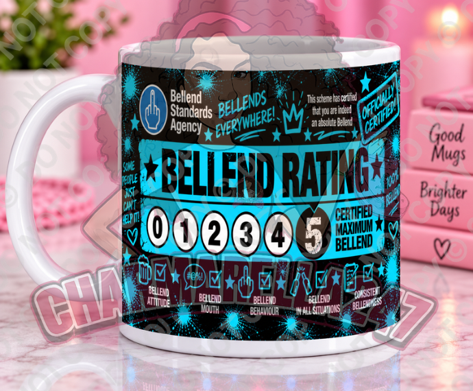 Sweary Rating 11oz Digital Mug Design