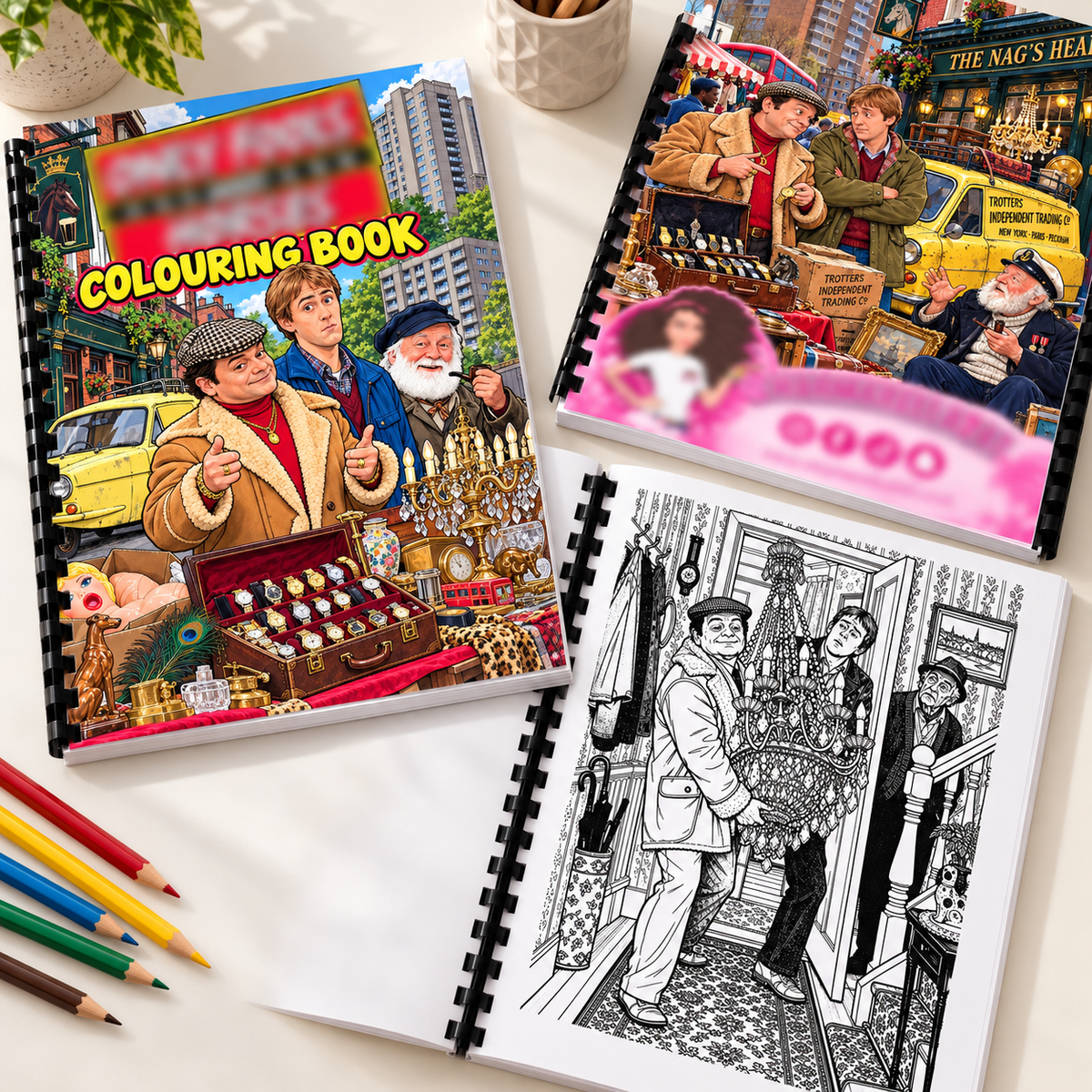 British Comedy A4 Colouring Book
