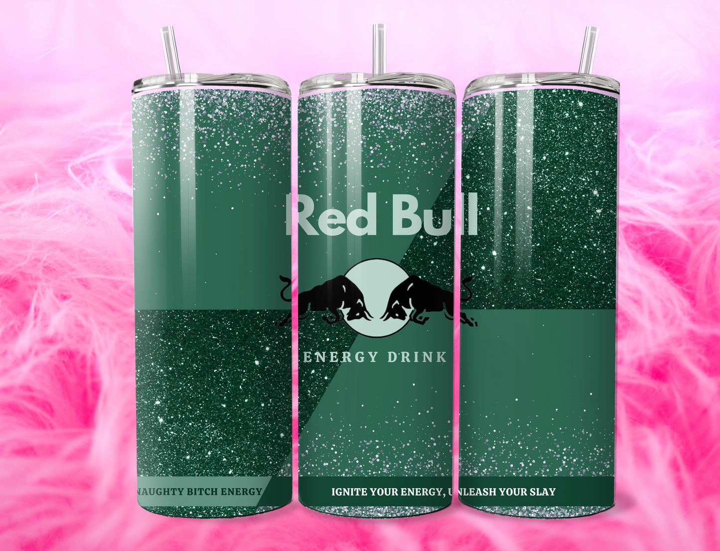 READY TO PRESS 20oz TUMBLER WRAP PRINT R BULL DRINK