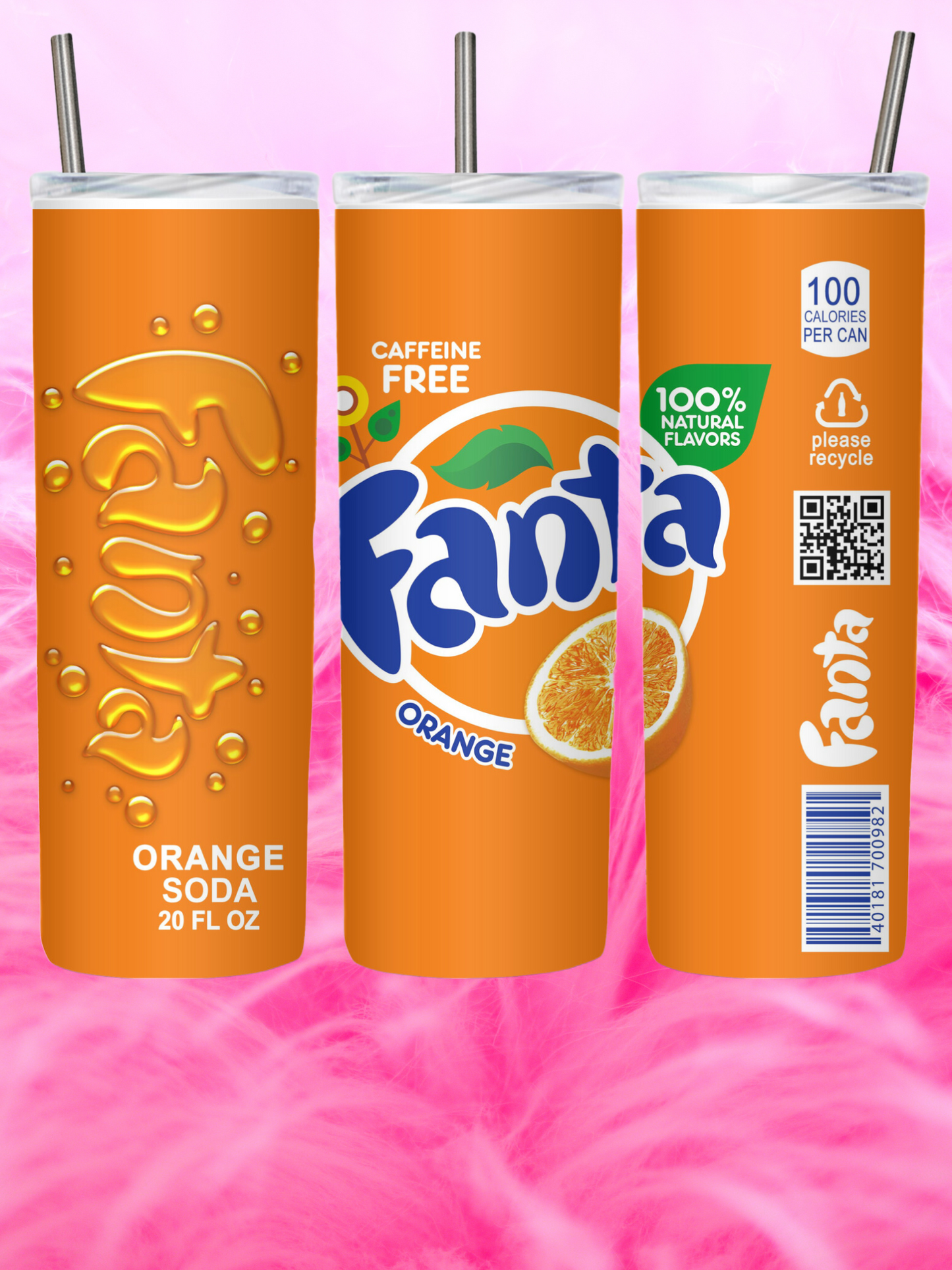 READY TO PRESS 20oz TUMBLER WRAP PRINT FIZZY SODA DRINKS