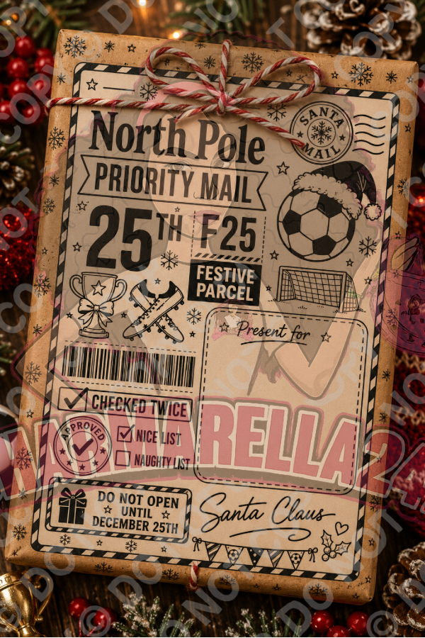 Personalised Christmas Festive 4x6 Parcel Labels – Pack of 10