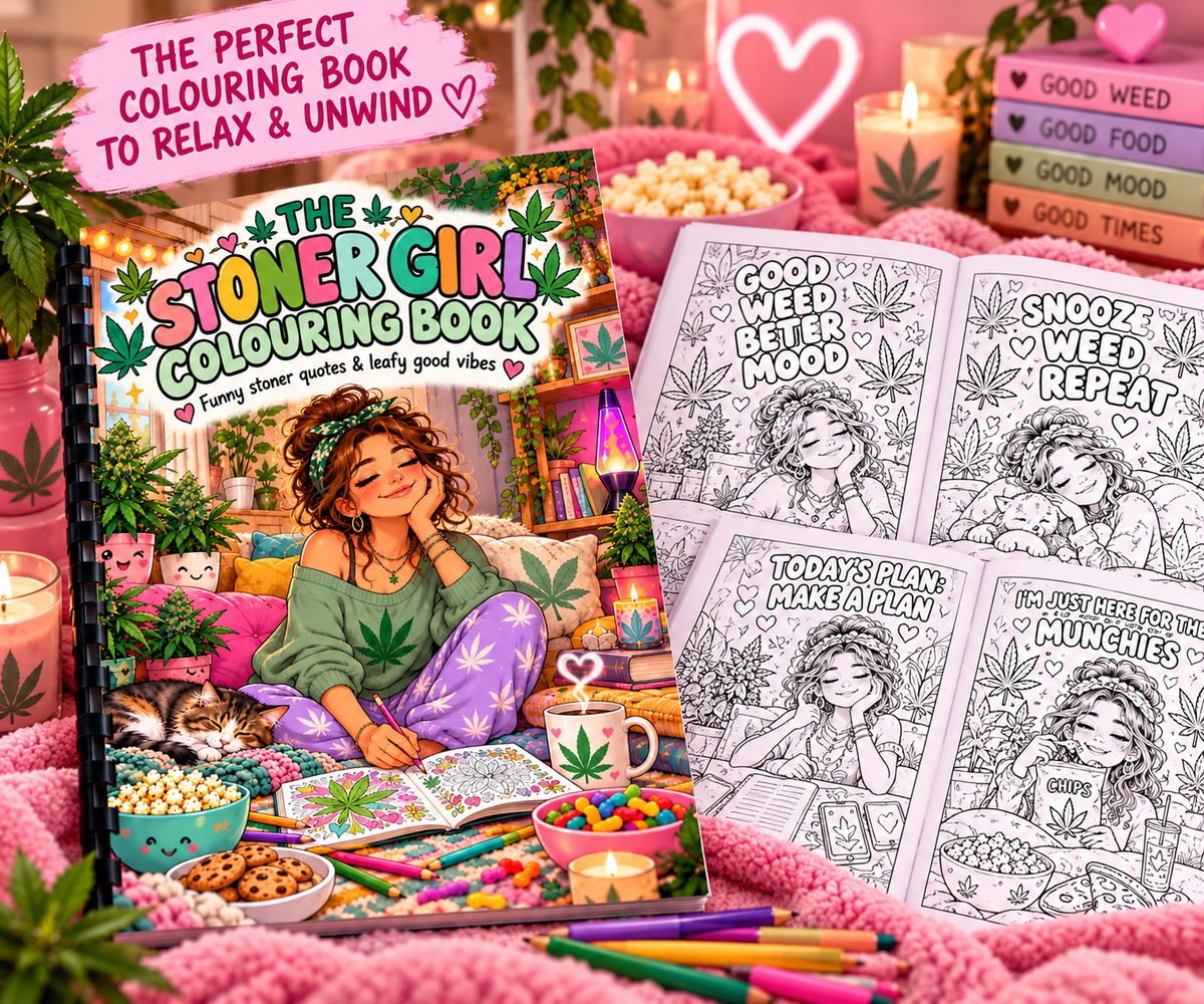 Stoner Girl A4 Colouring Book
