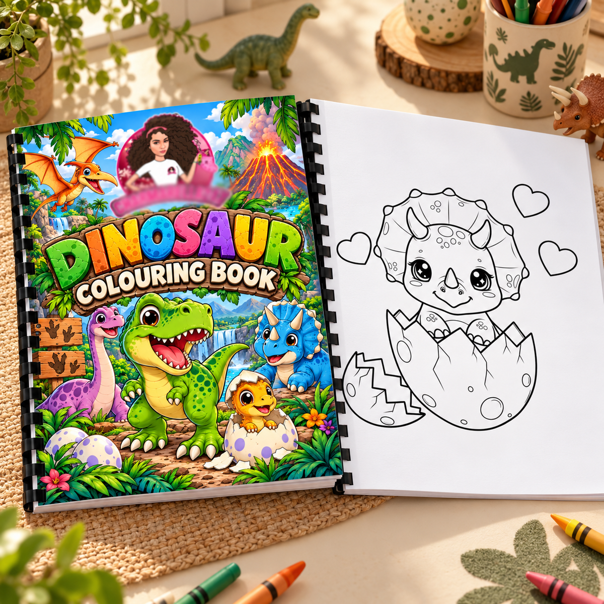 Dinosaurs A4 Colouring Book