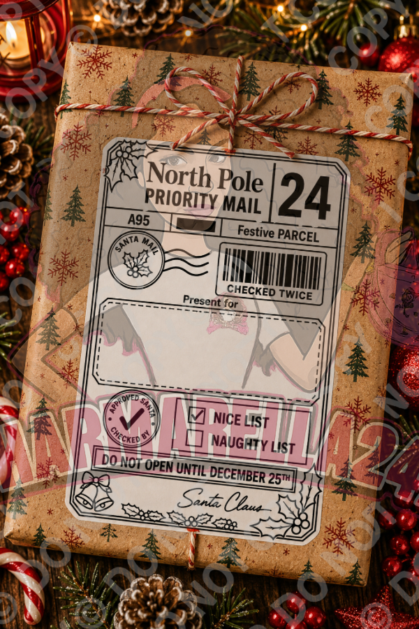Personalised Christmas Festive 4x6 Parcel Labels – Pack of 10