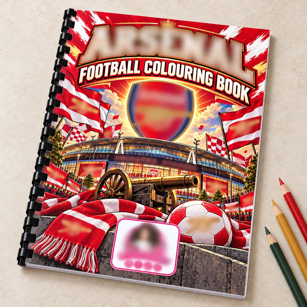 Arse-nal A4 Colouring Book
