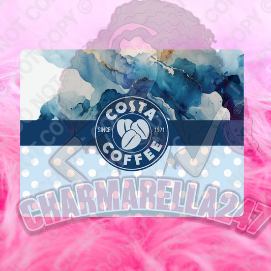 Cos-ta Blue Marble Chopping Board