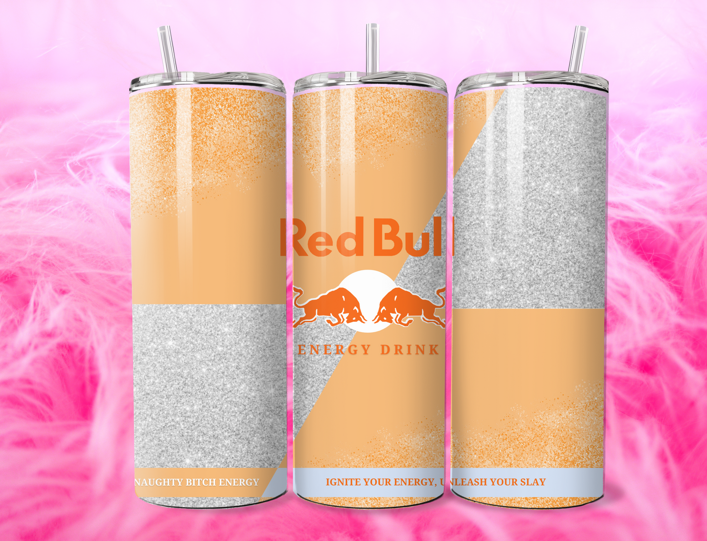 READY TO PRESS 20oz TUMBLER WRAP PRINT R BULL DRINK